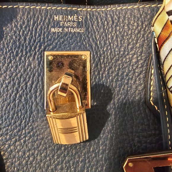 Hermes Birkin 40 Blue Palladium hardware - Picture 12 of 16